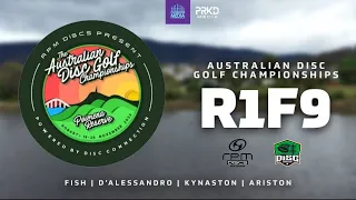 2023 Australian Disc Golf Championships | R1 F9 FEATURE | Fish, D'Alessandro, Kynaston, Ariston