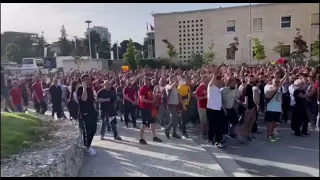 AS Roma 🇮🇹 fans in Tirana 🇦🇱 #4 | AS Roma vs Feyenoord