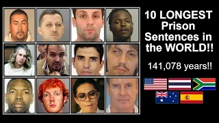 LONGEST Prison Sentences in THE WORLD! 141,078 years!!!! True Crime