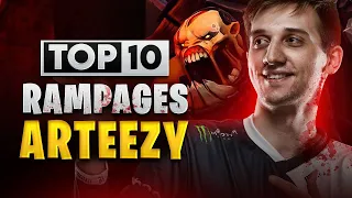 Top 10 Rampages of Arteezy in Dota 2 History