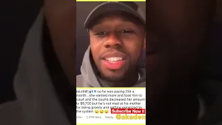 50 cent son Marquise clowned for not saying 25k monthly mother received #shorts