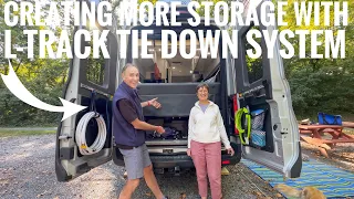 CREATING MORE STORAGE WITH L-Track TIE DOWN SYSTEM FOR ALL RVs /TOUR OF 2022 PLEASURE-WAY ONTOUR 2.0