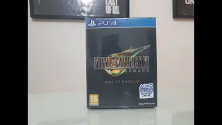 Final Fantasy VII Remake Deluxe Edition Ps4 unboxing