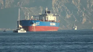 Friday Night Ships Crossing The Strait of Gibraltar 03 May 2024