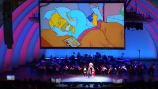 140913 - Happy Birthday Lisa + Weird Al intro clip @ The Simpsons Take the Hollywood Bowl~~~