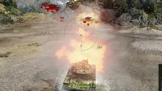 World of Tanks - T49 vs RU 251 (Mid Air)