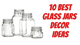 10 Best Glass jars decorating Ideas/ Glass jars Diy/Decoupage on glass