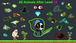 All Animals Evolution After Level 34 (EvoWorld.io)