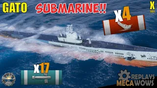 Gato 4 Kills & 120k Damage | World of Warships Gameplay