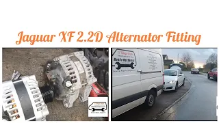 Jaguar XF 2.2D Alternator Removal Replacement