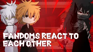 Fandoms react to each other Ichigo Kurosaki // Bleach // Gacha React