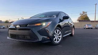 2023 Toyota Corolla LE Sedan Walk around and Review!!! (BEST IN FUEL ECONOMY)