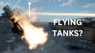 Flying with tanks in War Thunder? (its possible using speed and recoil)