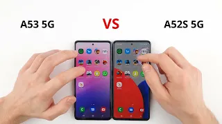 Samsung A53 vs A52S 5G SPEED TEST