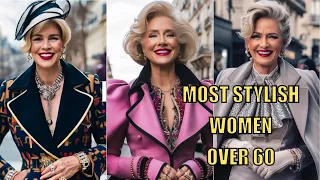 MOST STYLISH WOMEN OVER 60. Magic of inspiration.