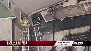 Crews on the scene of fire at business in Mt. Washington