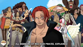 All 12 Members of Red Hair Pirates, Explained!