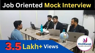 Job Oriented Mock Interview of Civil Engineer || Live From Civil Guruji Bhopal
