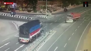 CCTV Footage Of Car Accident On Nizambad Hyderabad National Highway