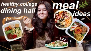 what i eat in a week at my college dining hall | plant-based & nutritious