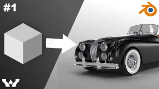 Modeling Jaguar XK150 1954 | Blender Tutorial for Beginners.Episode 1