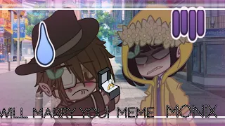 i will marry you meme | Mono x six | Monix | Little nightmares | gacha club