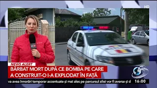 Ce au găsit anchetatorii în casa bărbatului ucis de propria bombă