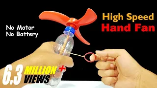 How to make hand fan without motor and battery | Hand fan making at home |  2021