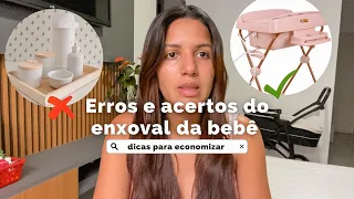 ERROS E ACERTOS DO ENXOVAL DA BEBÊ | O QUE VALE A PENA COMPRAR?| economizei bastante dinheiro