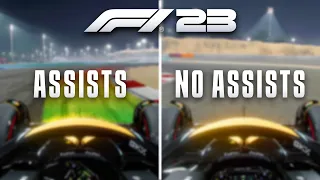 F1 23 | ASSIST VS NO ASSISTS? *ABS IS FASTER??*