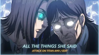 ALL THE THINGS SHE SAID - Attack On Titan ( Eren Yeager ) | [ AMV  EDITS ]