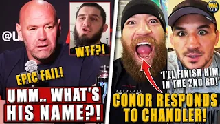 Dana White FORGETS Islam Makhachev's name! Conor RESPONDS to Chandler's prediction!Costa TROLLS Diaz