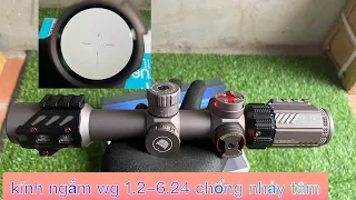 Kính ngắm dicovery wg 1.2-6.24 tâm số giá rẻ - kính ngắm chống nhảy tâm - ship toàn quốc