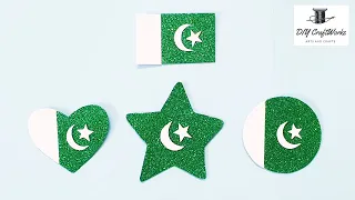 Pakistani Badges | Independence day Craft | Pakistan Day Craft | 14 August Badges |14 August Craft🇵🇰