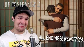 ALL ENDINGS REACTION VIDEO (OR WATCH ME CRY FOR 35 MINS STRAIGHT) - Life Is Strange 2