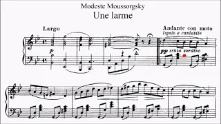 LCM Piano 2021-2024 Grade 6 List B2 Mussorgsky Une Larme (A Tear) Sheet Music