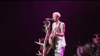 Machine Gun Kelly on stage