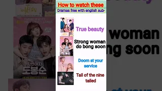 how to watch true beauty kdrama full episodes with english subtitles for free #kdrama#howtowatch #yt