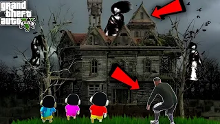 Franklin Went To Horror House & Ghost House With Shinchan in GTA 5 ! JSS GAMER