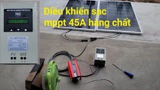 Chạy trực tiếp tấm pin mặt trời với sạc mppt 45A kết nối qua kích điện