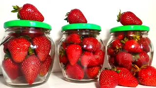 🍓🍓🍓БЕЗ заморозки! БЕЗ варки! Вот так храним КЛУБНИКУ свежей целый год! #клубника