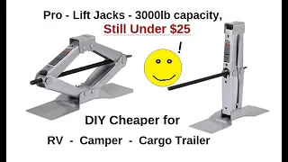 RV Camper Cargo Trailer Stabilizer Jack option that's DIY affordable