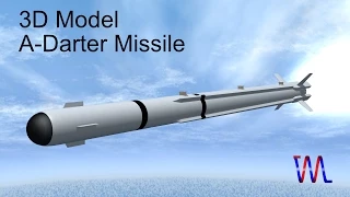 3D Model: A-Darter Air-to-Air Missile