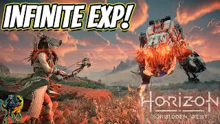 HOW TO FARM INFINTE EXP AND METAL SHARDS IN HORIZON FORBIDDEN WEST!!