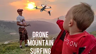 Mountain Surfing Drone - iflight Chimera 7 long range quadcopter DJI FPV - featuring Limon