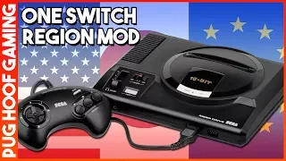 Mega Drive Region Mod - A One Switch Region Free Mega Drive Solution!