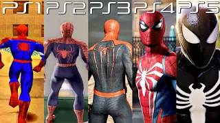 PS1 vs. PS2 vs. PS3 vs. PS4 vs. PS5 | Spider-Man Games | Graphics & Gameplay Comparison