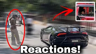 Lamborghini Huracan Performante in INDIA | REACTIONS and ACCELERATION