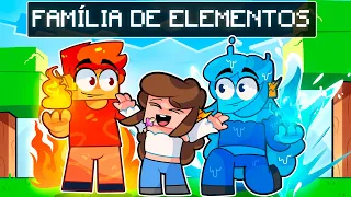 Fui Adotada por ELEMENTAIS no Minecraft!