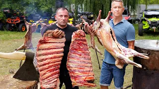 Cooking MEAT with POTATOES for 350 people | GEORGY KAVKAZ